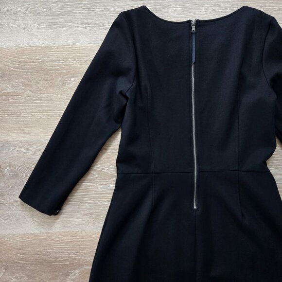Spanx Perfect A-Line 3/4 Sleeve Dress Black Small Work Travel Business Chic NWOT - Picture 10 of 14